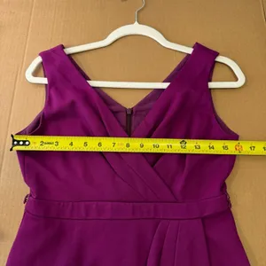 Trina Turk Faux Wrap Sleeveless V-neck Knee Length Party Cocktail Dress‎ Sz 6 thumbnail 11