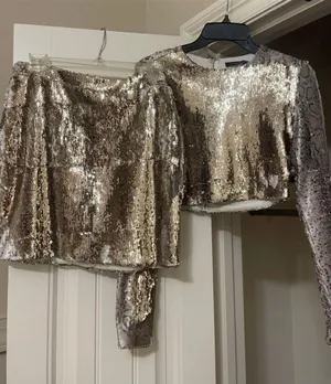 Olivaceous Sequin Two Piece Set thumbnail 3