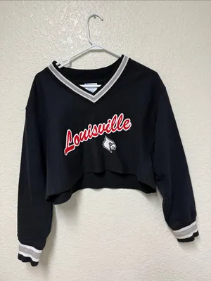 CHAMPION Louisville Reverse Weave V-Neck Pullover Sweatshirt Size Medium thumbnail 12