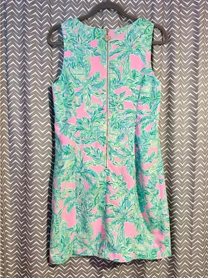 Lilly Pulitzer | Vivian Shift Dress "Mandevilla Baby Pink Sand Paradise", Sz 8 thumbnail 6