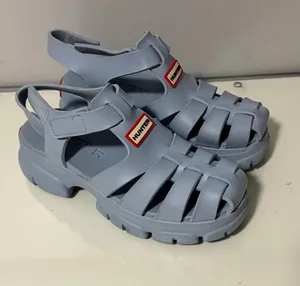 Hunter Light Blue Chunky Fisherman Sandals thumbnail 1