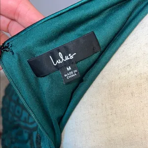 Lulu's Green Halter Bodycon‎ Dress thumbnail 4