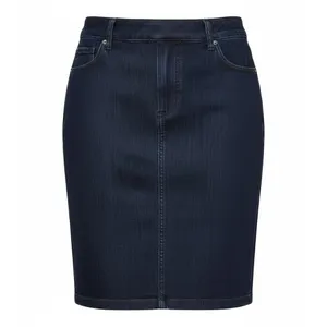 Vintage‎ Levis Red Tab Denim Skirt Dark Wash Y2K Pencil Skirt 10 MS 95729-2417 thumbnail 2