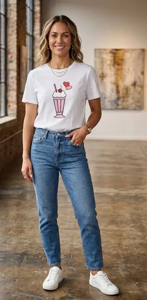 NWT Kate Spade x Archie Comics Betty & Veronica preppy graphic milkshake top Sm thumbnail 1