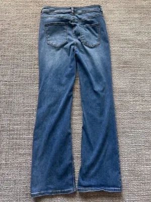 We The Free Button Fly Flare Jeans Womens 29 Blue Mid Rise Boho Festival thumbnail 9