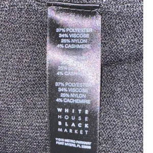White House Black Market Cardigan L Black Sparkle Draped Bell Sleeve thumbnail 8