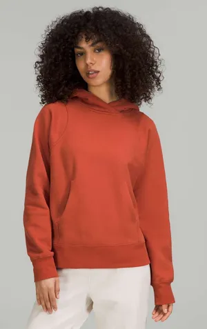 Lululemon • Loungeful Hoodie in Red Rock burnt orange pullover sweatshirt thumbnail 1