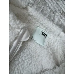 Sonoma Juniors' SO Pullover White Size S Sherpa High Pile Quarter-Zip Oversize New thumbnail 7