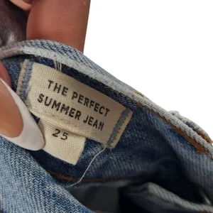 Madewell Blue Light Wash Denim Ankle Straight The Perfect Summer Jeans Size 25 thumbnail 5
