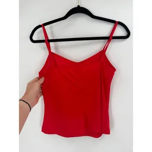 STAUD Cami‎ Tank Top Womens Small Red Adjustable Strap Minimalist Chic thumbnail 6