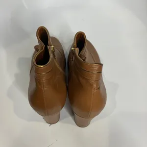 Anthropologie Brand Luisa Perea tan leather heeled ankle boots women's‎ size 39 thumbnail 5