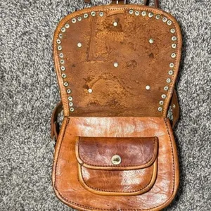 Western Leather Saddle Bag Brown thumbnail 8