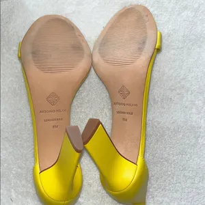 Antonio melani Yellow Heels Elegant Satin Design thumbnail 7