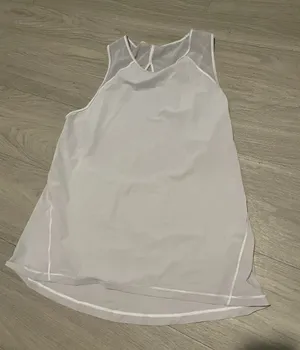 lululemon athletica White Mesh-Detail Athletic Tank thumbnail 1