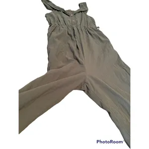 PatPat Women's Size S Ruffle Sleeveless‎ Jumpsuit Pants Green Beach Pockets thumbnail 10