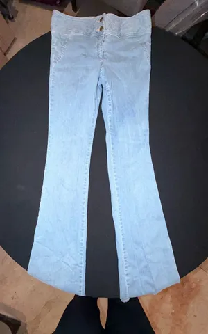 Veronica Beard Light Blue Flare Jeans thumbnail 1