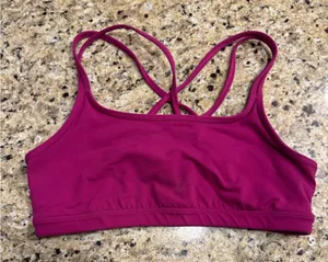 Athleta fuchsia Women's Pink Sports Bra size large thumbnail 1