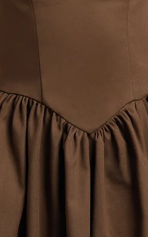 New Showpo Helda Midi Dress Halter Tie Neck Corset Dress Size Small MSRP $139 thumbnail 5