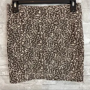 Free People Modern Femme Novelty Cheetah Print Skirt thumbnail 3