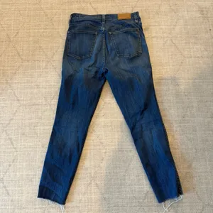 Madewell High Rise Button Fly Skinny Crop Jeans Dark Wash 28 thumbnail 2