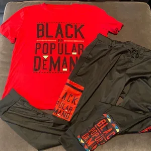 Women’s 2 Piece Outfit Black By Popular Demand Size 3XL NEW thumbnail 2