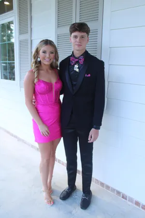 Sherri Hill Homecoming Dress Pink thumbnail 4