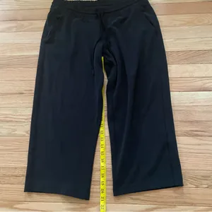 Athleta Black Wide Leg Pants Large Black Travel Minimalist Capsule Wardrobe thumbnail 5