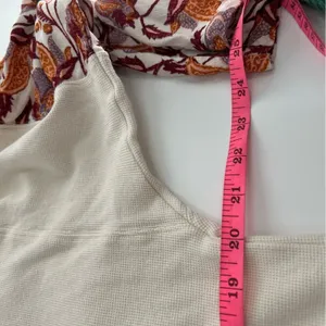 Anthropologie‎ vintage floral thermal top oversized sz M thumbnail 3