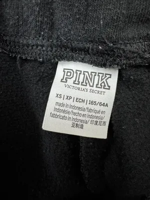 PINK Victoria’s Secret Black Sweatpants with Pockets Size X-Small thumbnail 5