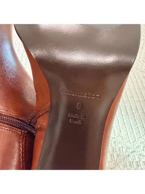 Reformation Caludette Bootie in Cavalier Brown Leather thumbnail 8