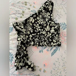Free People Floral One Shoulder Top thumbnail 2