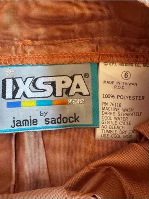 Jamie Sadock IXSPA Bronze Copper Pleated Mini Skirt size 6 thumbnail 4