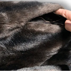 Vintage 60s Tissavel Faux Mink Swing Coat Dark Brown Plush XL Glam Winter‎ thumbnail 6