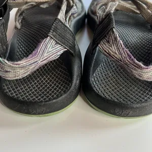 Chaco ZX/2 Classic Double Strap Toe Loop Sandals Gray Purple Women’s Size 7 thumbnail 6