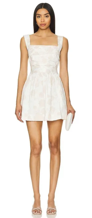 Free People Meet Me In Maui Printed Mini Dress NWT‎ Size Large thumbnail 1