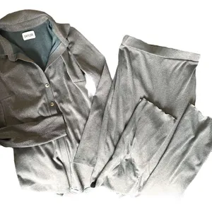 SAYLOR Metallic Rib Knit Pant Set in Teal NWT Sz‎ Small thumbnail 1