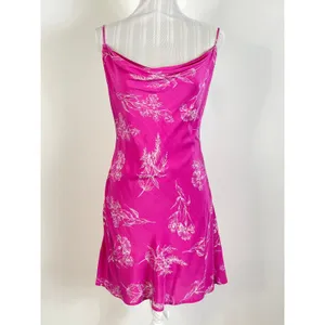 ASTR The Label Pink Dancing Queen Draped Neckline Floral Mini Dress Size Med thumbnail 3