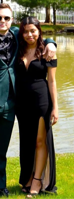 City Studio Long Black Prom Dress size 3 thumbnail 1