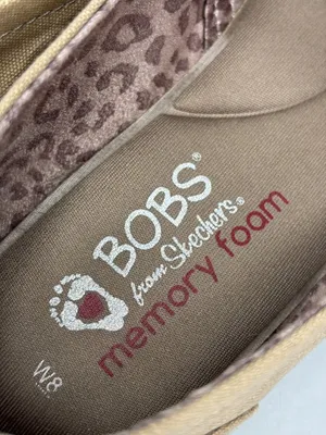 BOBS by Skechers Flats Shoes Womens 8 Tan Leopard Print Lining Round Toe Slip On thumbnail 6