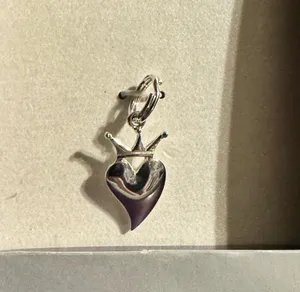 Charm Yourself Sterling Silver Heart with Crown Charm thumbnail 2