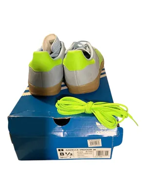 NEW adidas Gazelle Indoor Clear Sky Solar Green Gum Women’s Size 8.5 (JI1372) thumbnail 4