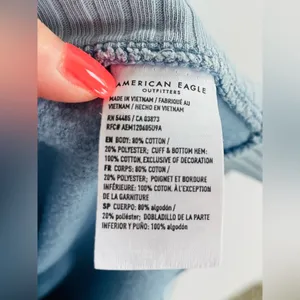 American Eagle Outfitters Blue Relaxed Fit Sweater Size L thumbnail 7
