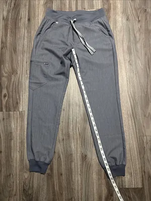 Figs Gray Drawstring Jogger Scrub Pants thumbnail 6