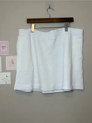 Aerie White Textured skirt plus size XXL 2X summer beach Miami vacation euro thumbnail 3