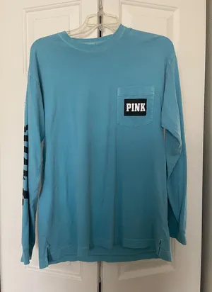 PINK Victoria's Secret Long Sleeve Shirt Women’s Pink S thumbnail 1