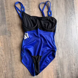 Miraclesuit Royal Blue Ruched Underwire One Piece Swimsuit Size 6 Slimming thumbnail 7