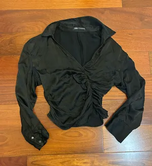 Black Zara Blouse thumbnail 1