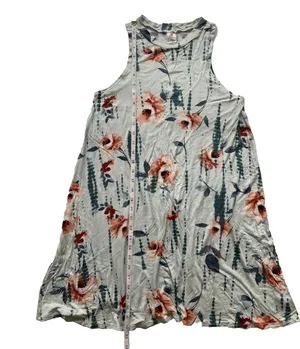 I Joah Women's Floral Mini Swing Sleeveless Dress S Flowy Boho Romantic Feminine thumbnail 7