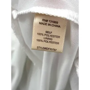 Tiered Ruffle White Mini‎ Dress Womens Large V Neck Romantic Feminine Tie Back thumbnail 6