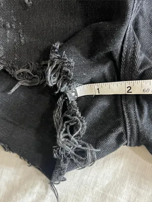 Agolde Denim Shores Jean Distressed Black Size 28 Cotton‎ thumbnail 7